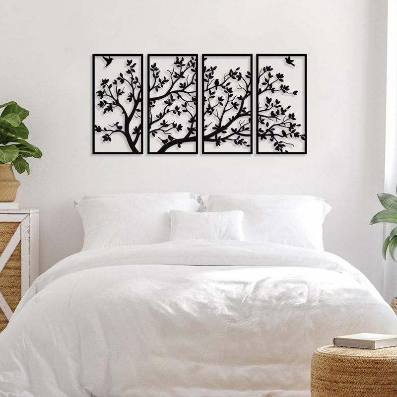 4 Piece No Frame Print on Metal