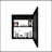 Medicine Cabinet Hailey, Bathroom, Black-6699142