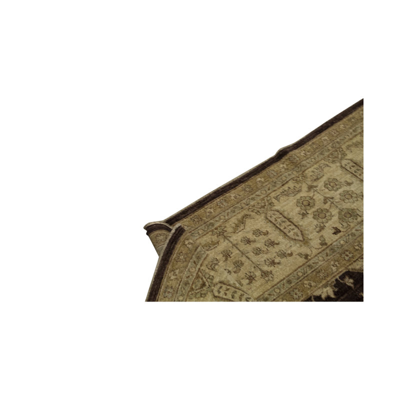 Hand-Knotted High-Quality Yellow/Rust/Beige Area Rug