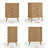 4 Drawer Dressers, With Matte Black Handles And Wood Legs