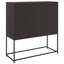Buffet vidaXL standard noir en acier laminé à froid 39,6 po x 15,4 po x 42,1 po