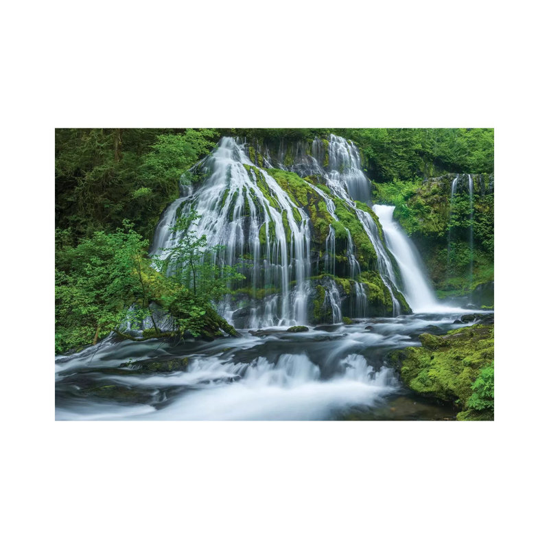 Water Flowing Through Rocks, Panther Creek Falls, Skahamia County, Washington State, USA 1 Piece Wrapped Canvas Wall Art