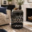 Ensemble de tables d'appoint d'extérieur Delight en fer thermolaqué, élégant et durable pour les espaces modernes, noir