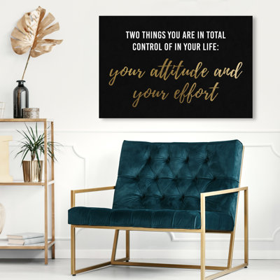 «Attitude and Effort», reproduction d'art sur toile
