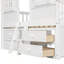 Lit mezzanine double avec toit-356320009