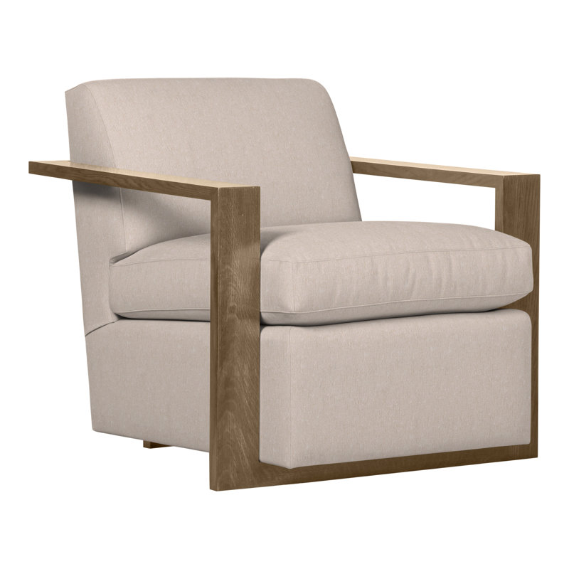 Thom Filicia Home 32" Wide Upholstered Armchair, Hampton, Jiggles Fawn