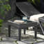 Table d'appoint d'extérieur en osier, table d'appoint