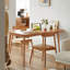 55.12" Burlywood Rectangular Solid Wood Dining Table-1932550071