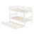 Rubber Wood Bunkbed With Trundle And Ladder,Convertible Into Two Beds-1911151980