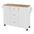 K&K Rolling Kitchen Island With Storage-734903029