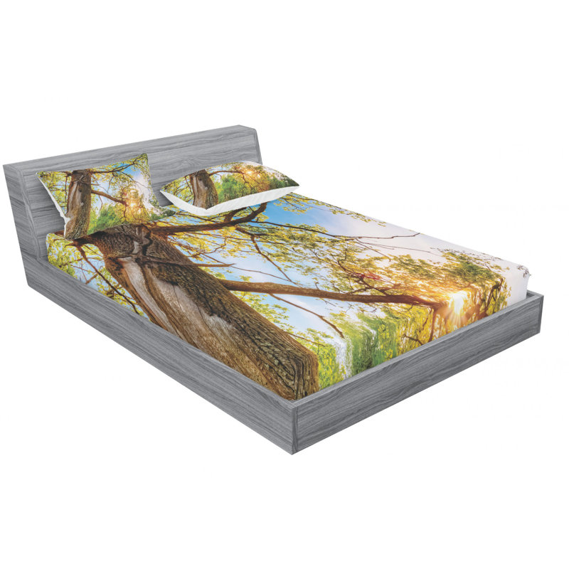 Microfiber Sheet Set, Queen Sheet Set with Fitted Sheet