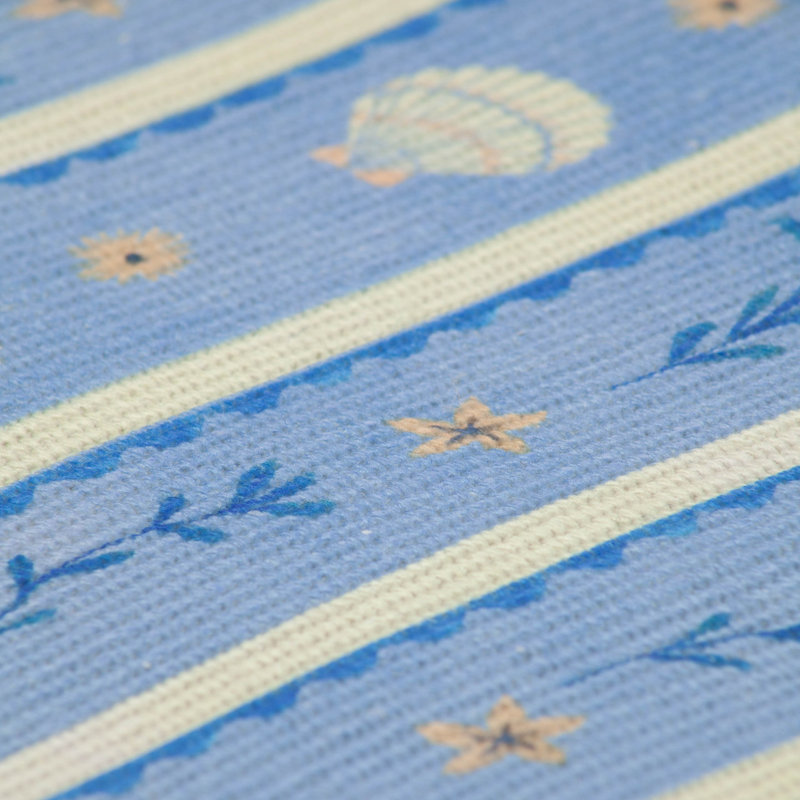 Sea Shells Polyester Striped Rectangle Placemat