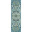 Adelaide Hand Hooked Aqua/Green/Ivory Wool Rug-56510131