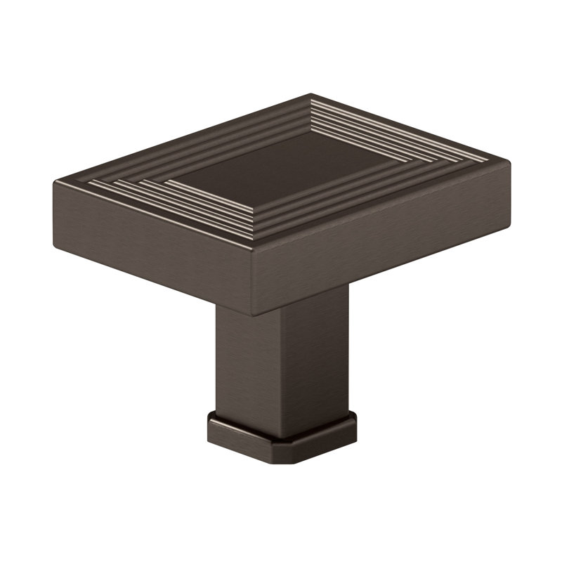 Rectangle Knob, Honey Bronze