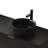 Matte Black 14'' Round Ceramic Bathroom Sink With Hazy Gray Veined Stone Pattern, Excellent Durability, Stain - , Classic Shape, 14.2 In Depth, 4.17 Width, 4.78 Height Sink, Black, And Atmospheric