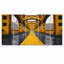 Ensemble d'art sur toile jaune et noir-1776227297