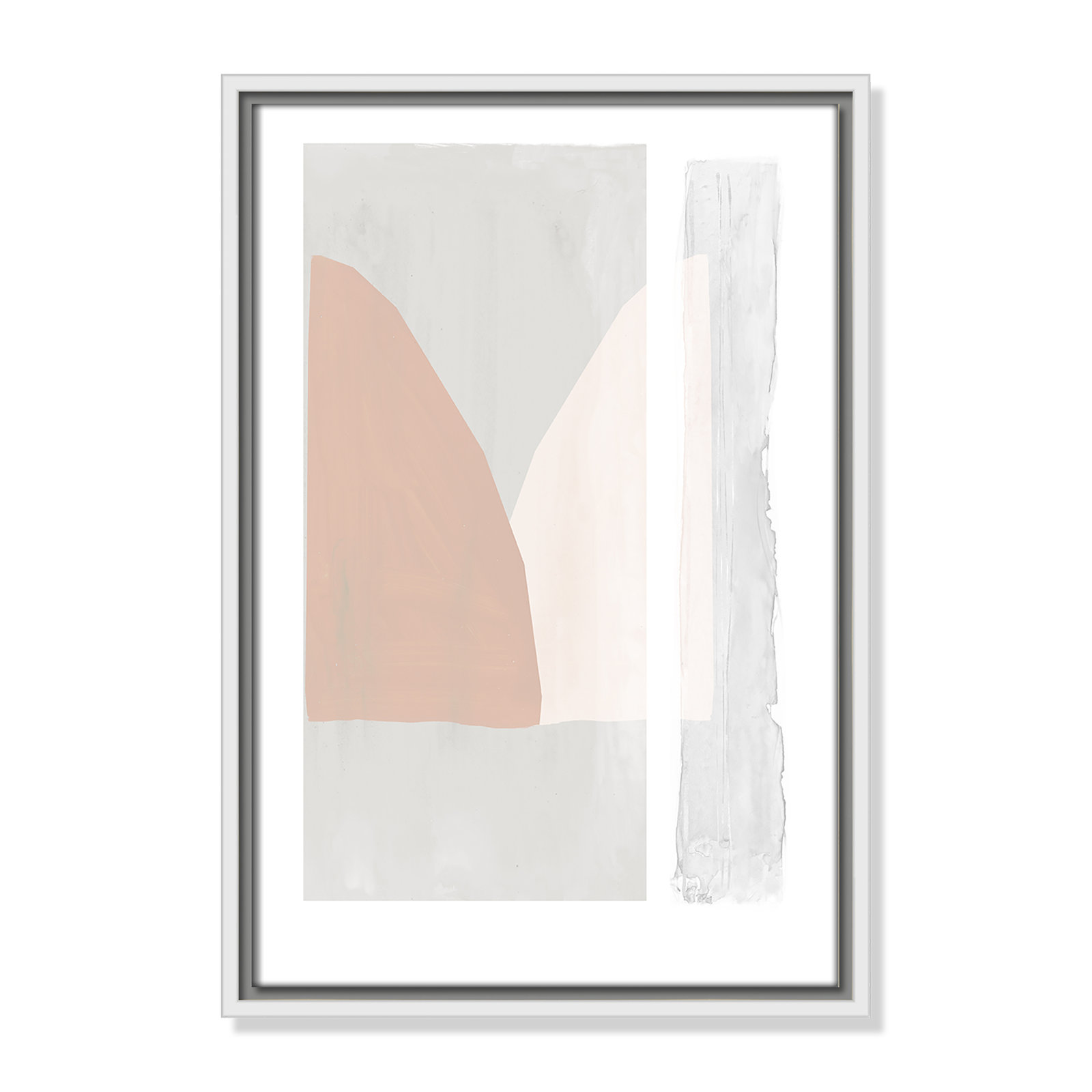 Soft and Light - Painting Print, White Framed Canvas, 19.5" H x 13.5" W x 2" D