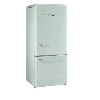 Classic Retro 30"" Frost-Free 17.7 cu. ft. Energy Star Certified Bottom Freezer Refrigerator -  Unique Appliances, UGP-510L LG AC