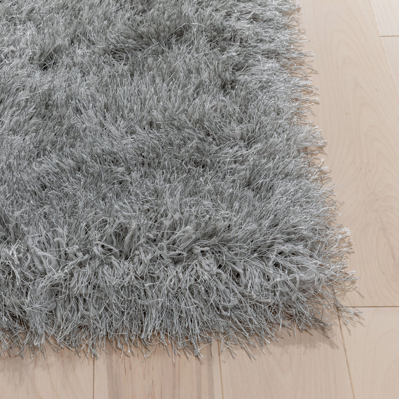 Kuki Solid Colour Shag Area Rug, Rectangle 120 x 160cm