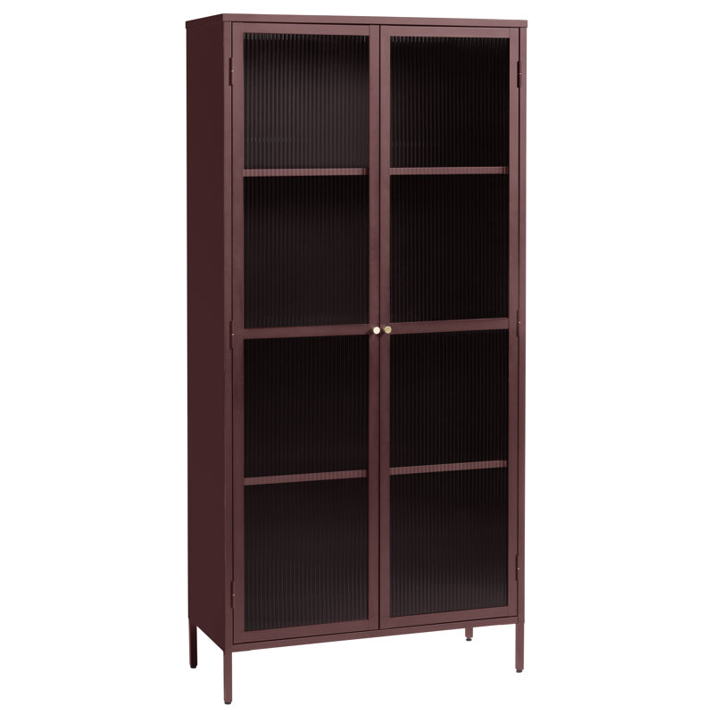 Damyla Display Cabinet, Red