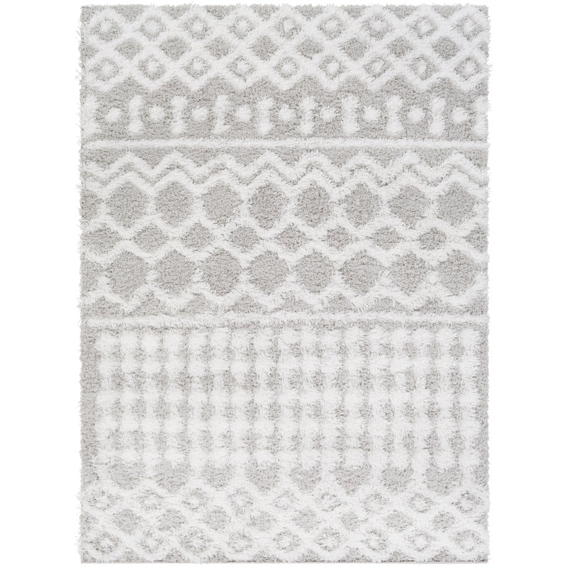 Oriental Shag Area Rug, Rectangle: 160 x 220cm