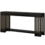 Console, table d'appoint à 2 niveaux, canapé