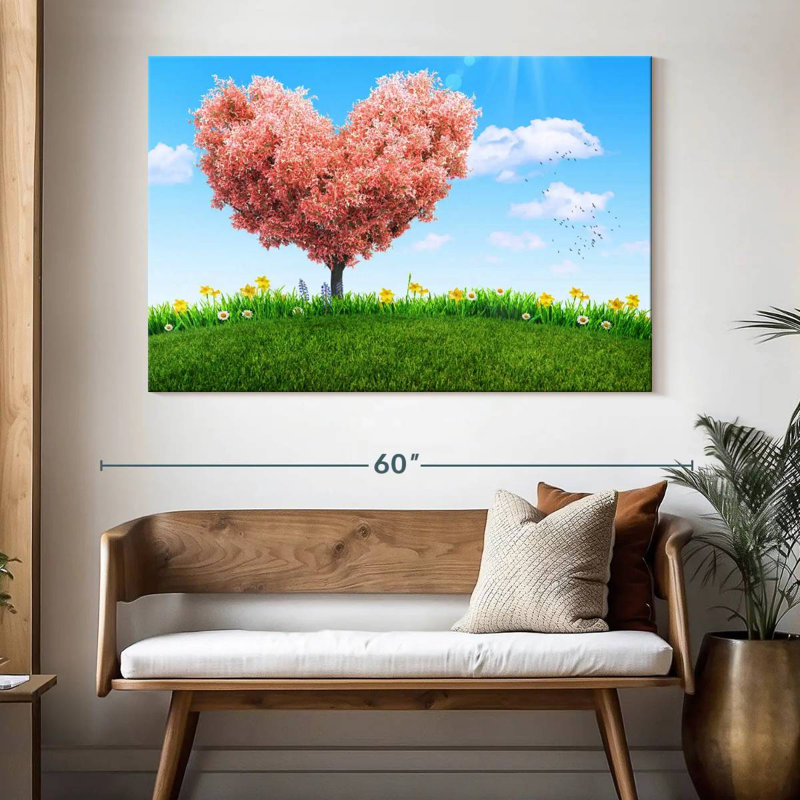 Hardie Spring Heart Tree, 34" H x 51" W