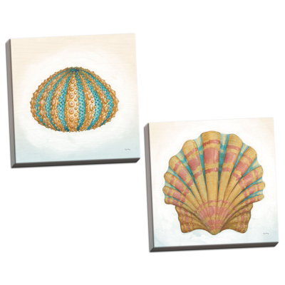 « boardwalk feston & urchin' 2 pièces », ensemble de 2 reproductions d’art en acrylique