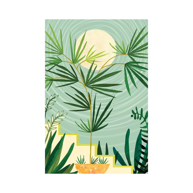 «Summer Moon» par Modern Tropical, impression sur toile tendue, H 18 po x l 12 po x P 1,5 po