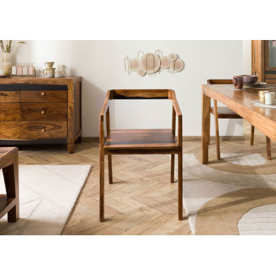 Ancona 45 cm H Solid Wood Armchair
