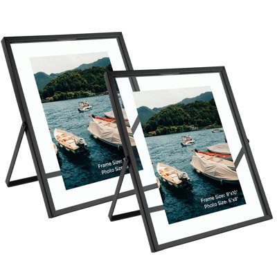Floating Metal Frame with Real Glass