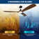 60 Inch Ceiling Fan With Lights, Solid Wood Blades Smart Ceiling Fan With Remote And App Controls, Etl Quiet Dc Motor 6 Speed, Timing, High Cfm, Dimmable Led Light For Home Office, Black + Red Walnut