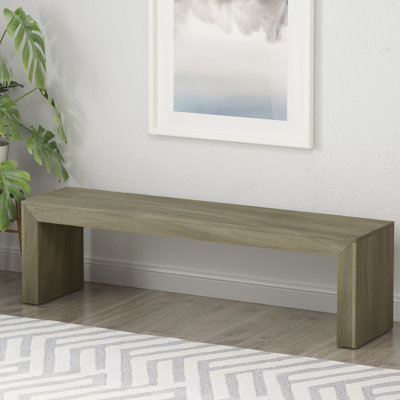 Banc en bois gris + taupe, style, largeur 15, hauteur 18, multi-usage, longue durée, assemblage inclus Facile à assembler