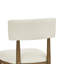 Ensemble de 2 chaises d'appoint Darla en chêne sherpa beige