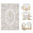 Vintage Floral Distressed Design Non-Slip Low-Pile Soft Thin Faux Wool Area Rug-1266216437