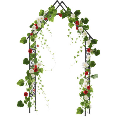 240cm H x 120cm W Metal Arched