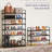 27.6'' Wide 3-Tier Shoe Storage Rack, Black
