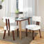 Chaises de salle à manger latérales rembourrées de 18 po de hauteur H 18 po avec pieds en bois massif brun-1694100217-1688791775-1695846178