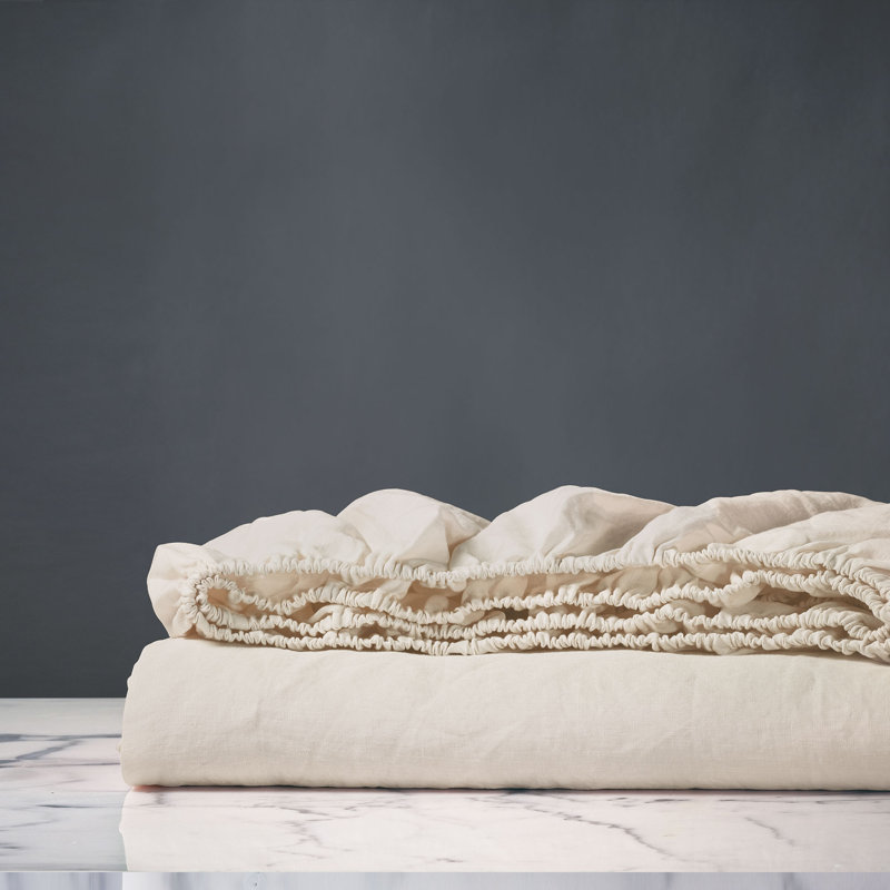 Drap-housse en lin Copley, Drap-housse de taille simple