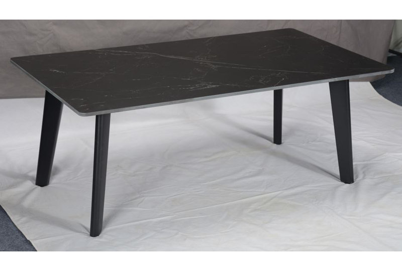 Cloverdales Four Leg Coffee Table, Matte Black
