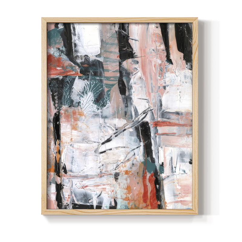 Impression encadrée Miami Vibes II - bois massif, Naturel, H 11 po x l 9 po