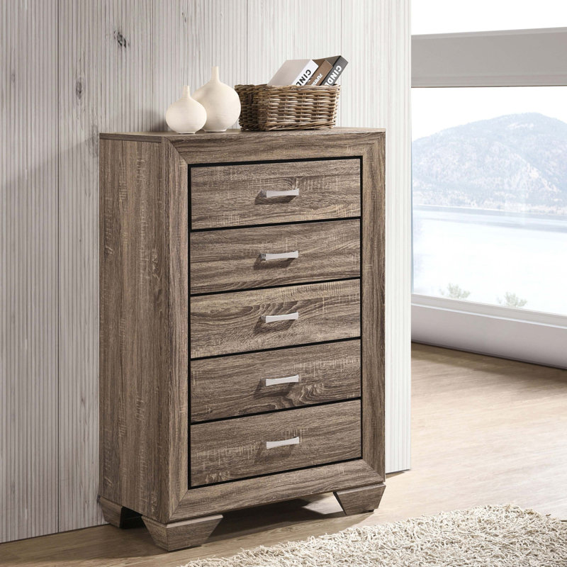 Commode de chambre 5 tiroirs Harrison