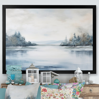 Scandinavian Lake Tranquility I sur impression sur toile