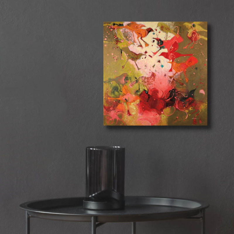 «Birdy bottes» par Shirley Novak, art mural en verre acrylique, H 12 po x l 12 po x P 0,13 po