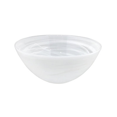 Mariposa Alabaster Glass Serving Bowl