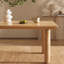 Table basse d'extérieur carrée en bois d'acacia