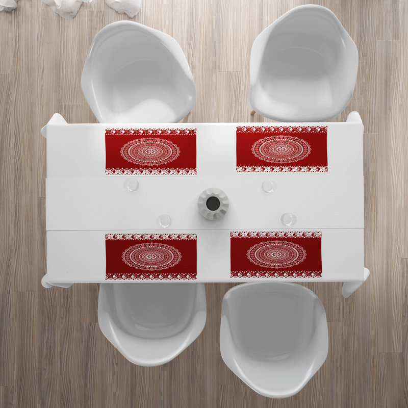 Polyester Abstract Rectangle Placemat