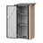 3' W X 3' D Metal Lean-To Storage Shed with DIY Adjustable Shelves & Built-In Floor-128841457