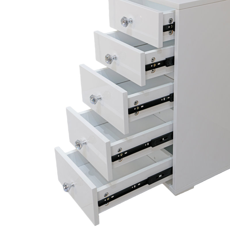 Glam & Glow Display Shelves With Drawers