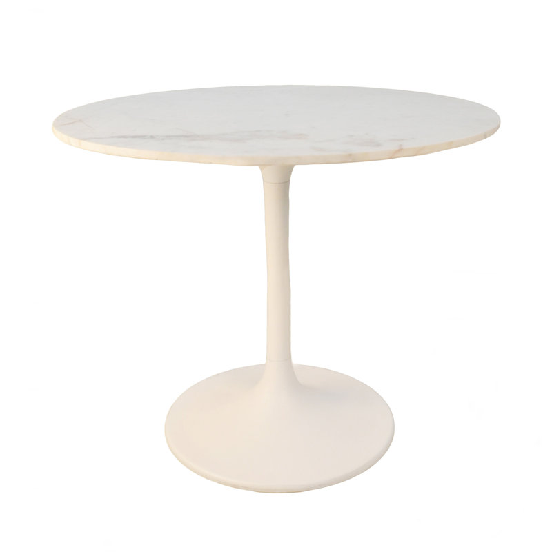 Table de salle à manger Gracie Mills, 30" H x 36" W x 36" D, White